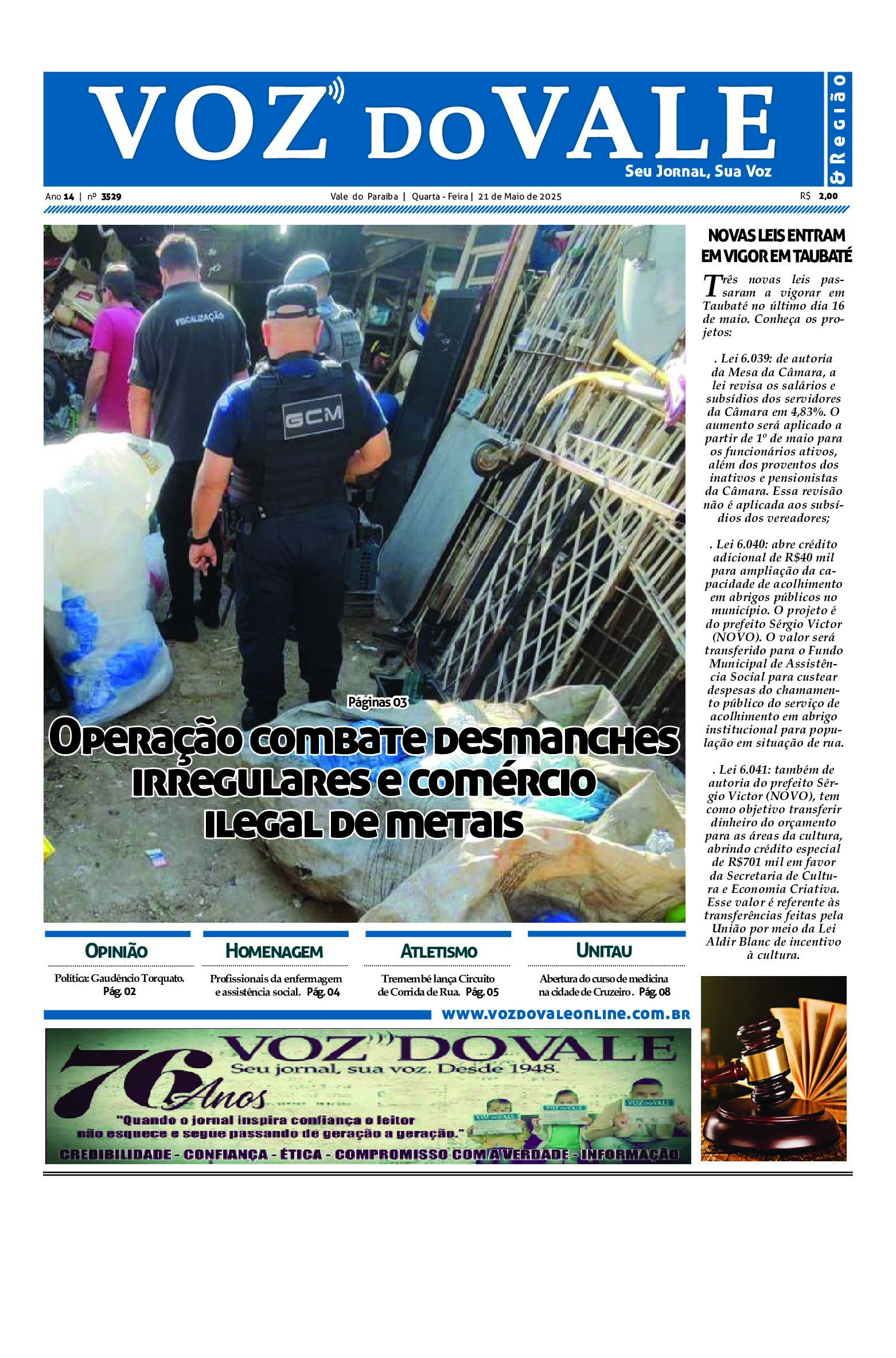 Edição de 21 de maio de 2025