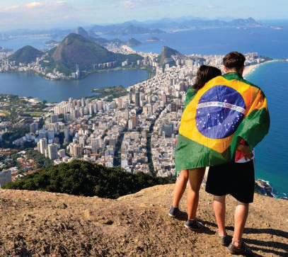 Brasil bate recorde de turistas internacionais