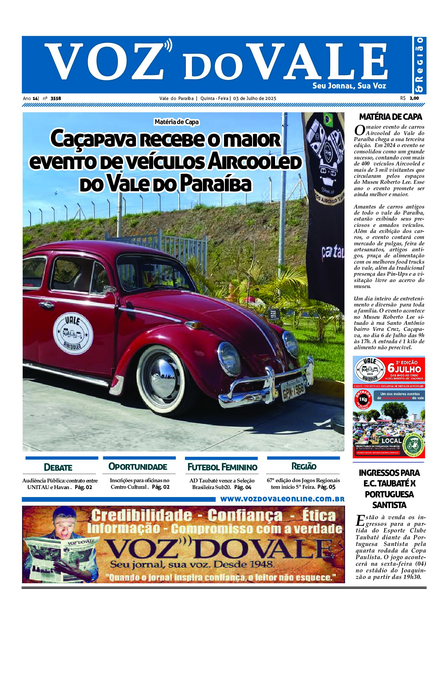 Edição de 03 julho de 2025