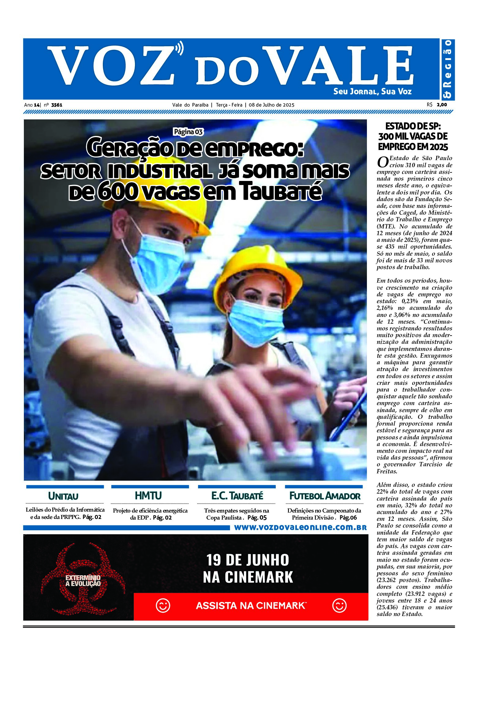 Edição de 08 julho de 2025