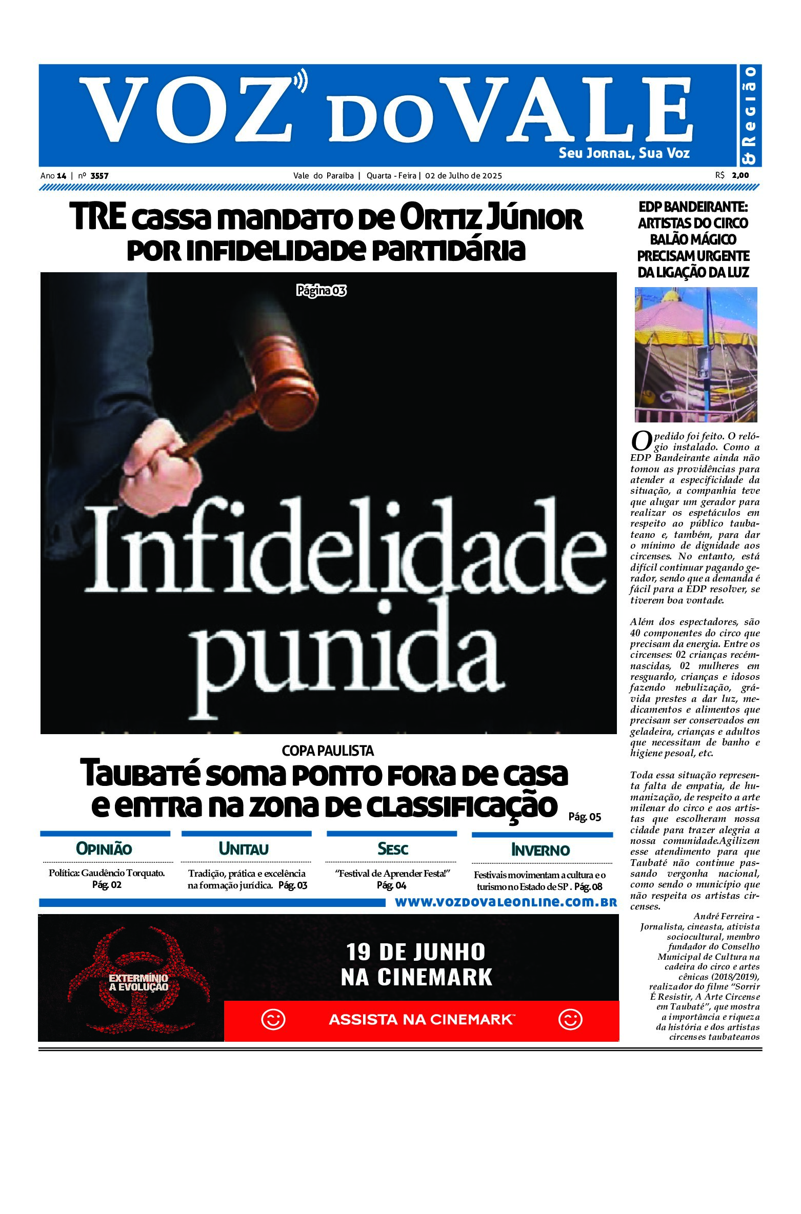 Edição de 02 julho de 2025
