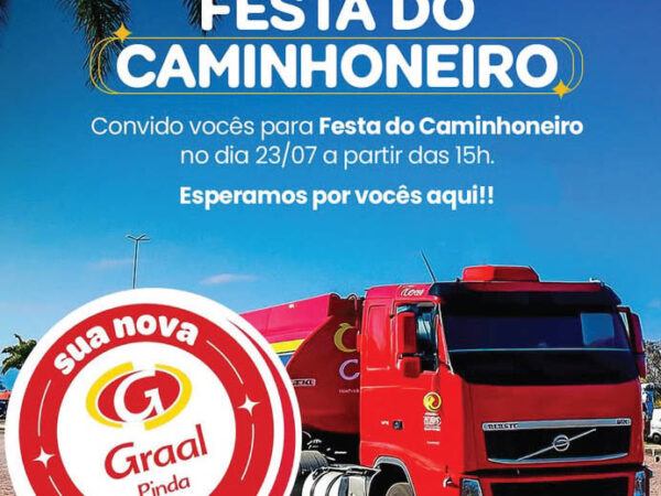 Dia do Caminhoneiro: música, serviços de saúde e sorteios no Graal Pinda