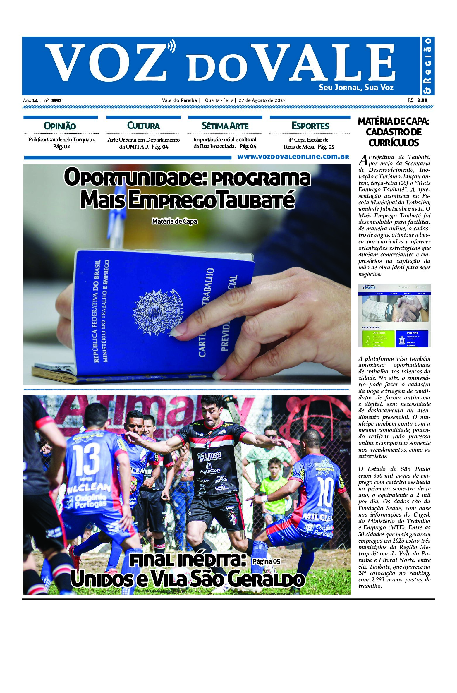 Edição 27 de Agosto de 2025