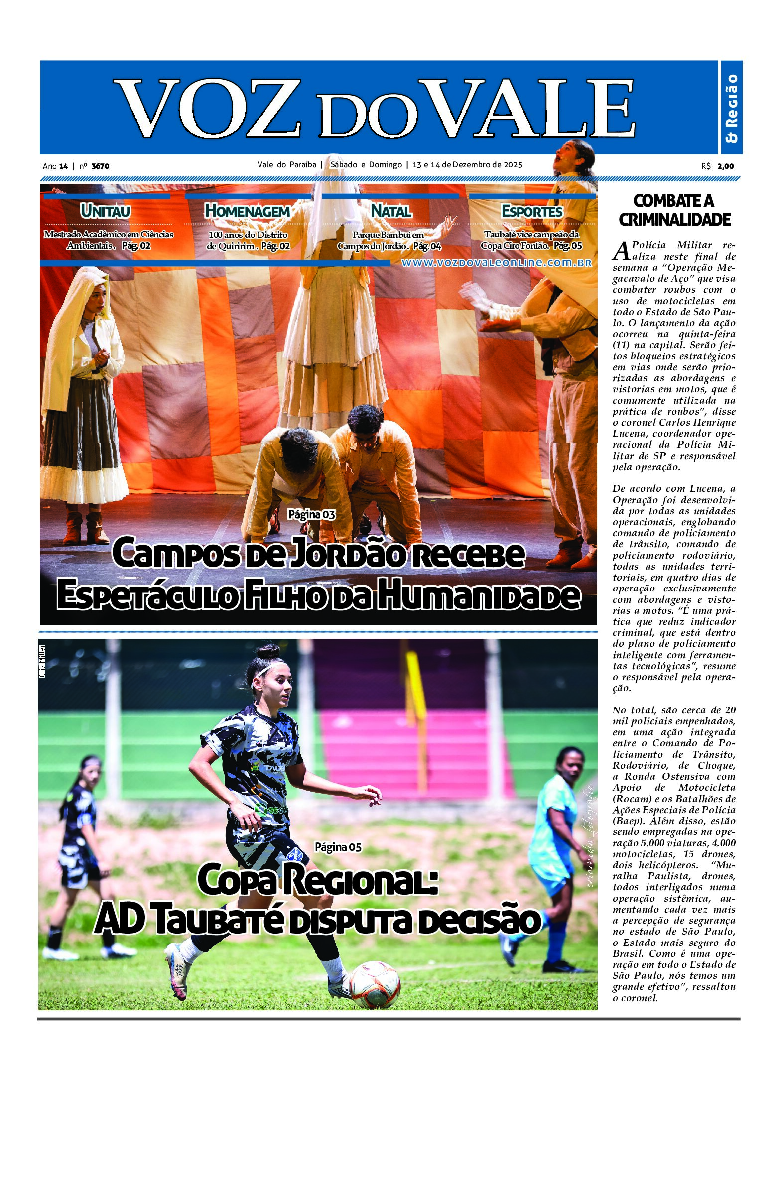 Edição 13 e 14 de Dezembro de 2025