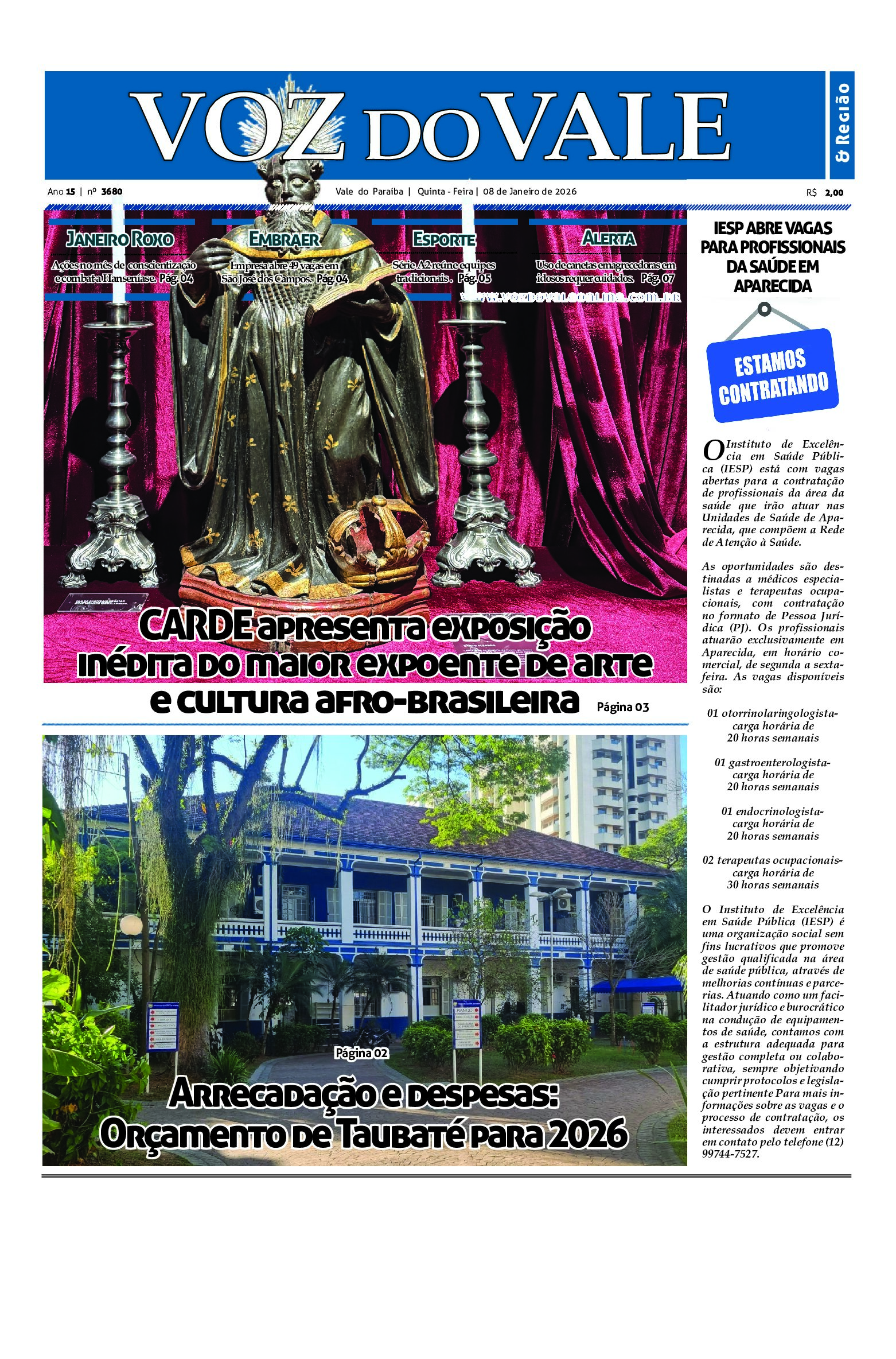 Edição 08 de Janeiro de 2026