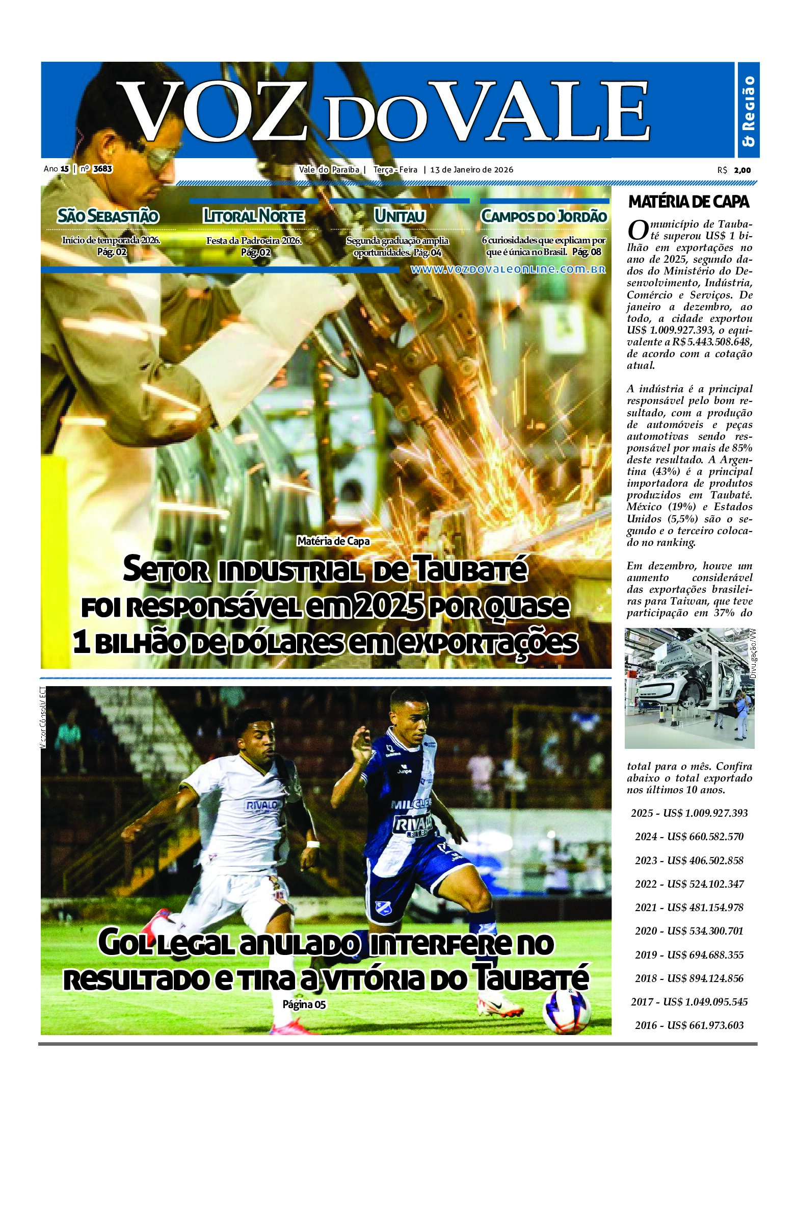 Edição 13 de Janeiro de 2026