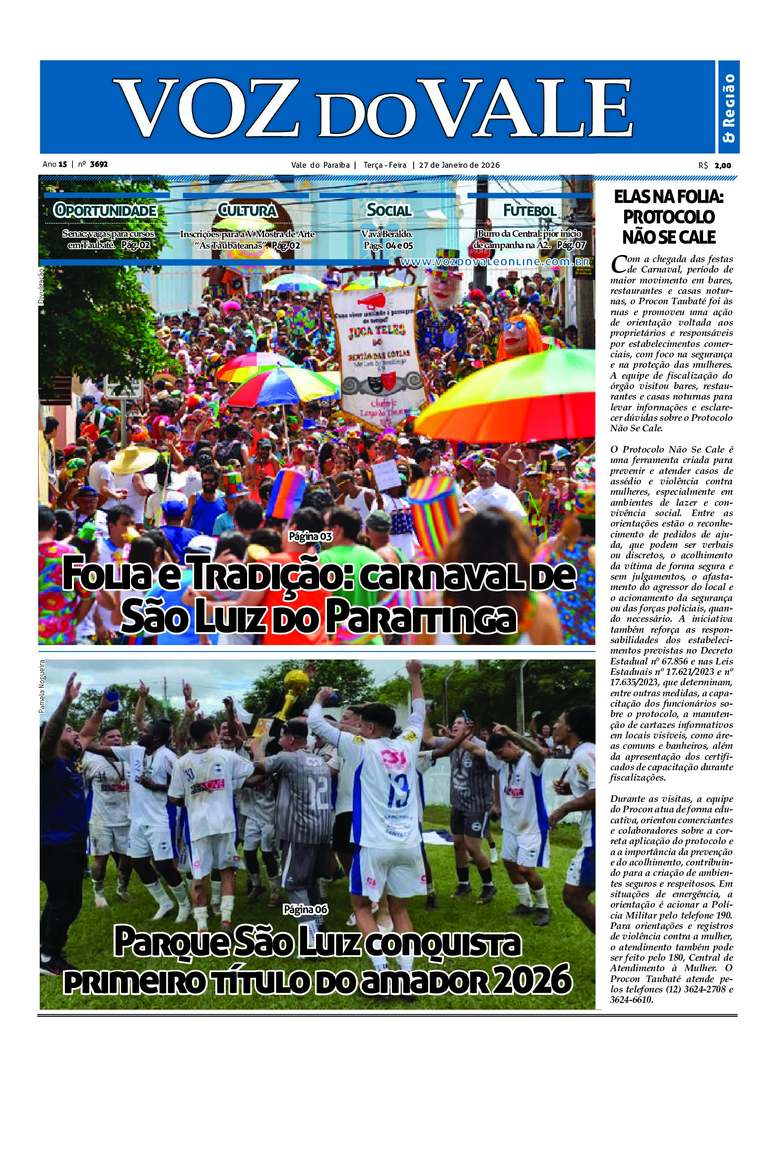 Edição 27 de Janeiro de 2026