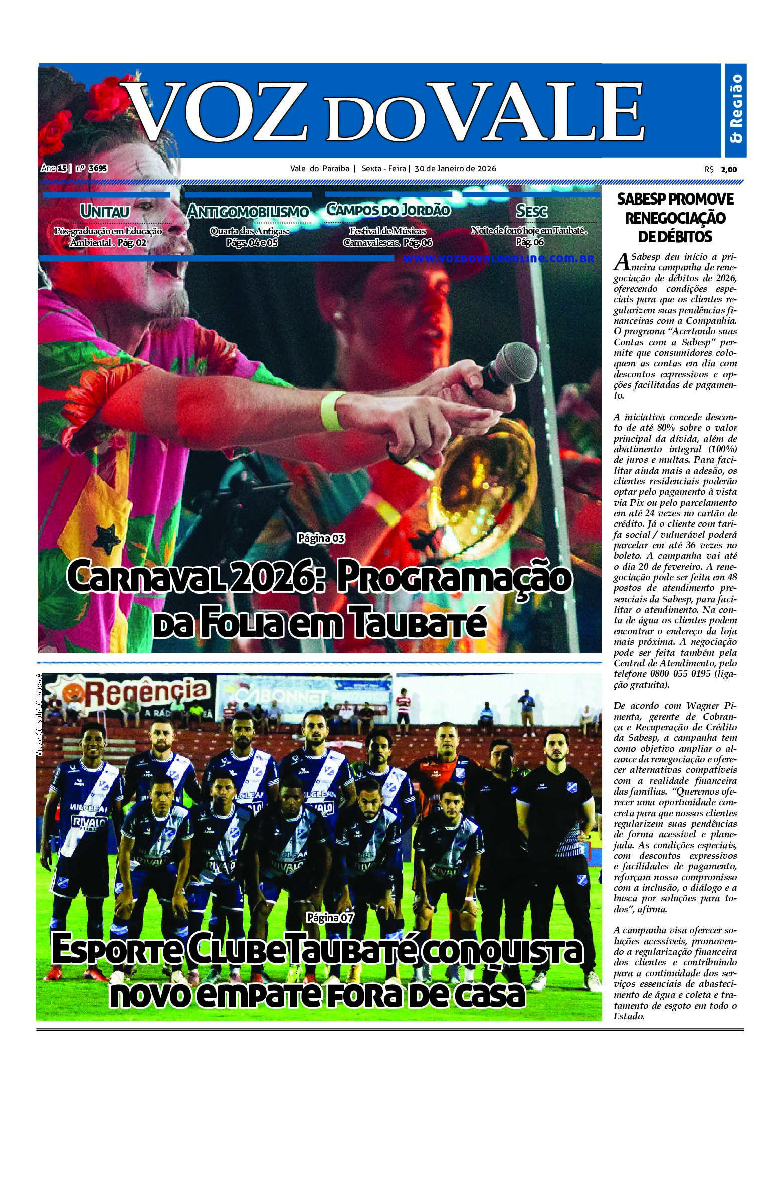 Edição 30 de Janeiro de 2026