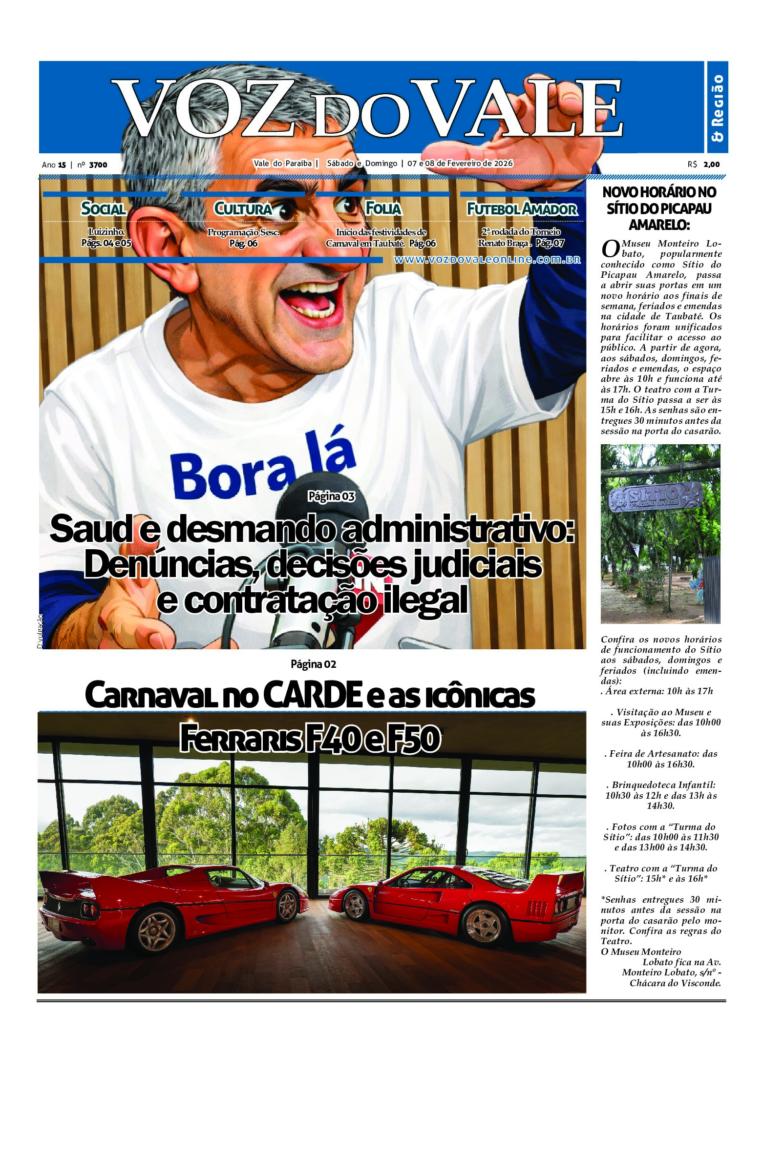 Edição 07 e 08 de Fevereiro de 2026