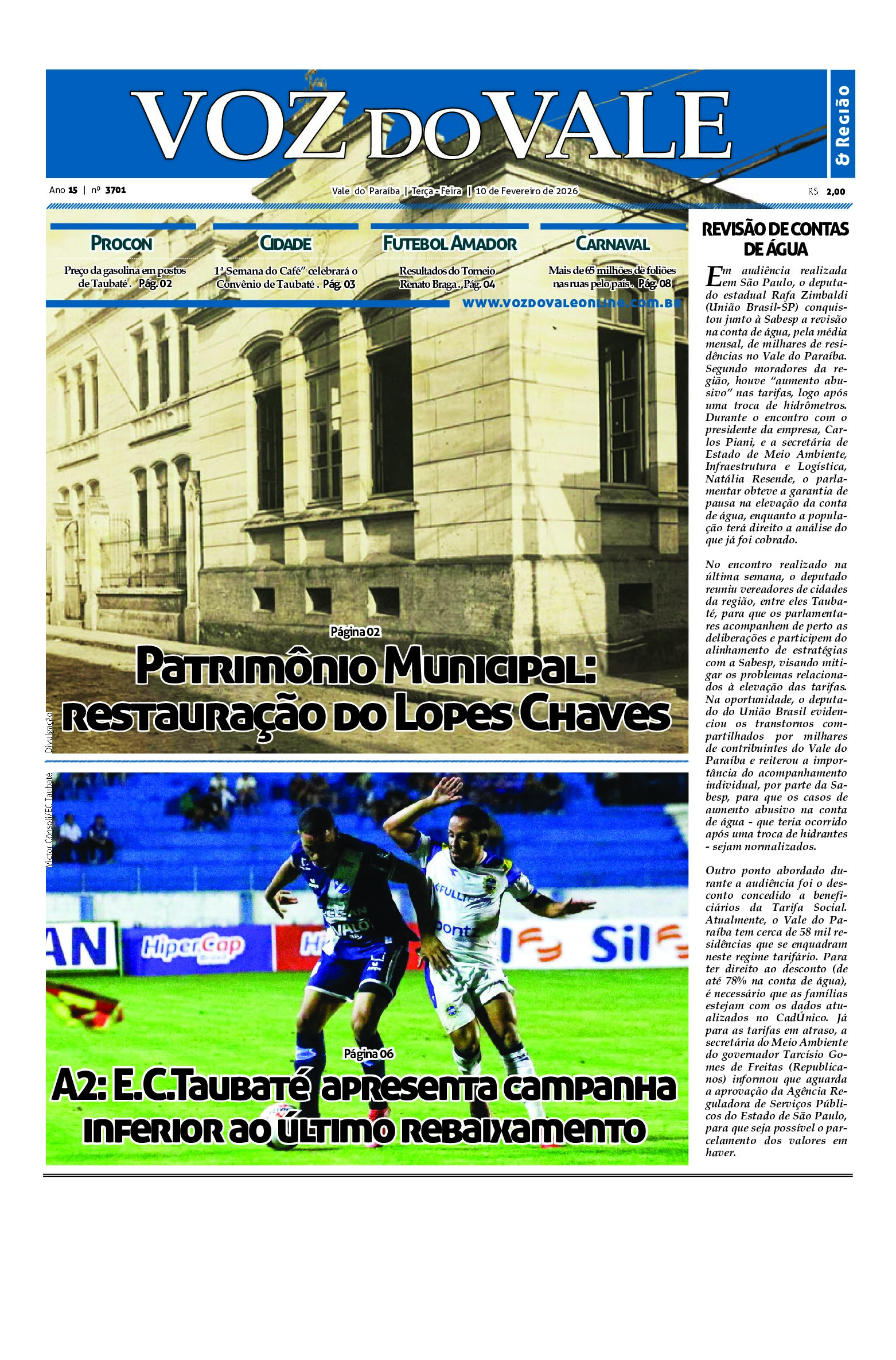Edição 10 de Fevereiro de 2026