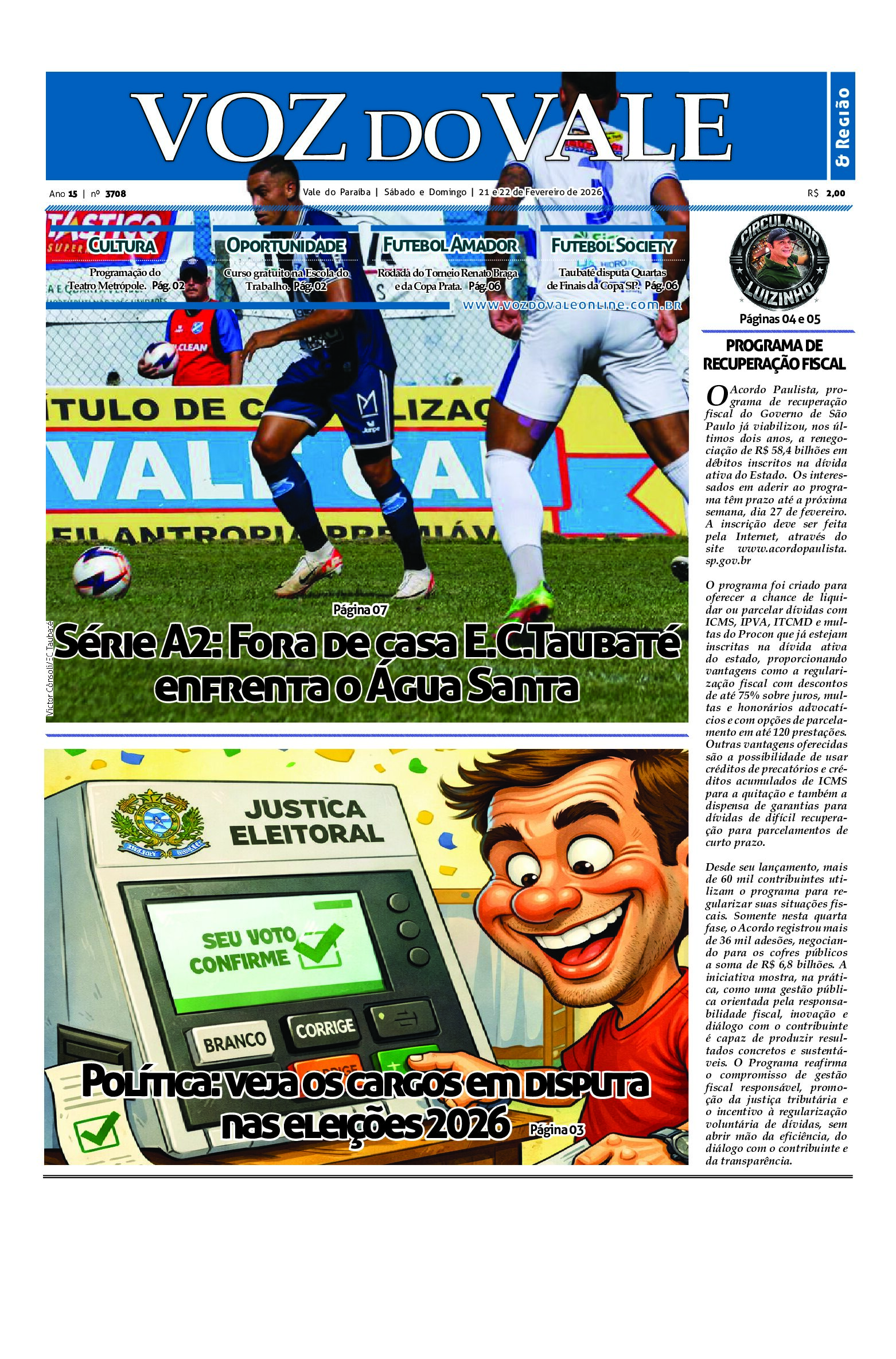 Edição 21 e 22 de Fevereiro de 2026